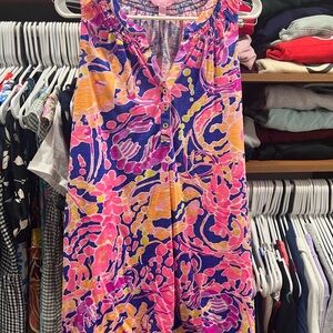 Lilly Pulitzer Pink and Blue Patterned Top